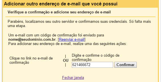 Receber e-mail de outra conta no Gmail - Passo 8