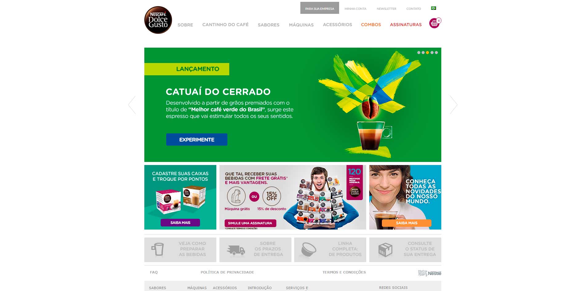 Melhores lojas virtuais Magento 2016 - Dolce Gusto