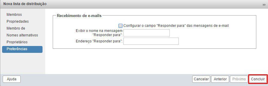 Gerenciando e-mail Zimbra - Lista de distribuição no Zimbra - Passo 12